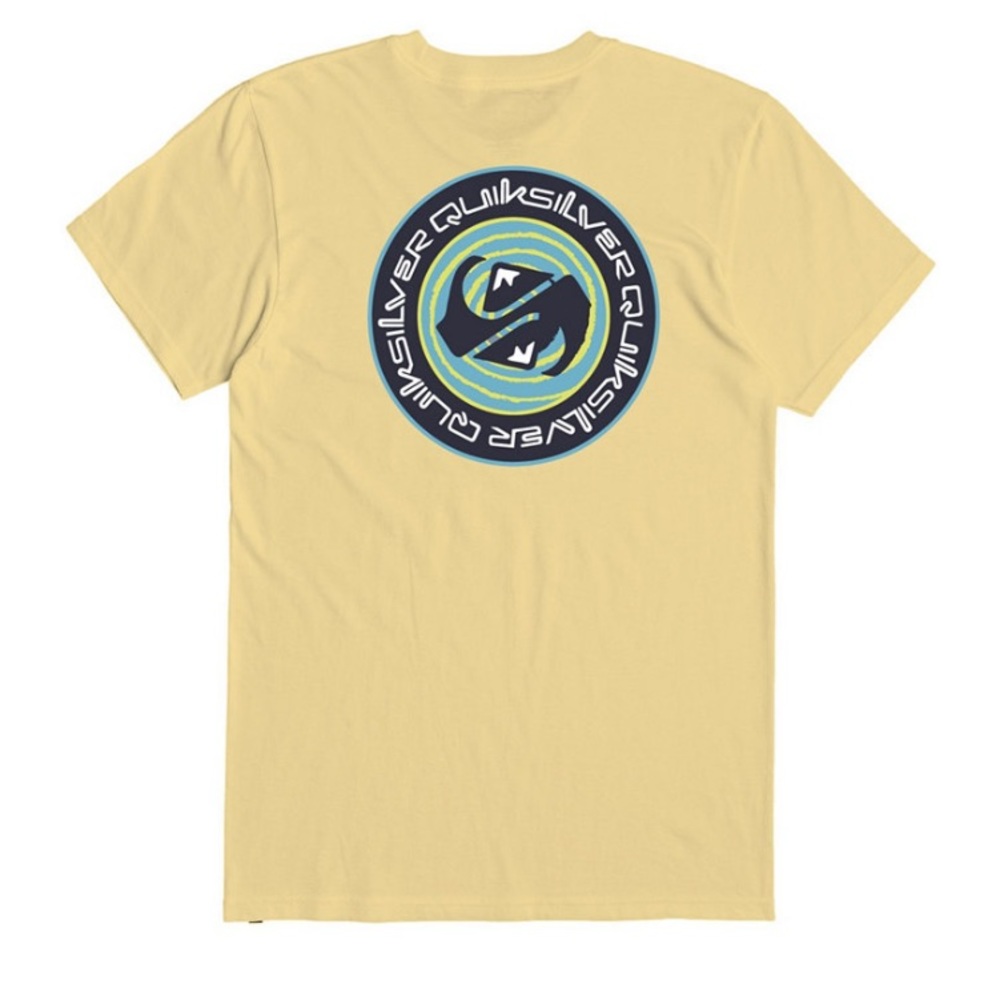 Quiksilver Men's or Unisex Pale Yellow Circle Game MTO T-Shirt